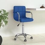 B&uuml;rostuhl Drehbar Blau Stoff Vidaxl