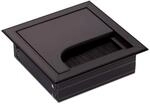 Cavo - Kabeldurchlass Kabeldose Eckig 80 X 80 Mm Schwarz Eloxiert
