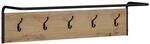 Vidaxl Coat Rack Artisan Oak 100 X 30 X 25 Cm Engineered Wood