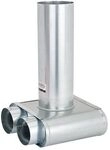 Deckenauslass Lvs U 75-100-2 Von 2 X Dn 75 Auf Dn 100 - Stiebel Eltron