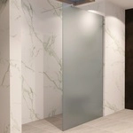 Walk In Dusche Duschwand Duschabtrennung Frosted Edelstahl 90x200cm 10mm Wf740