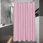 Schmaler Duschvorhang 120x200cm Rosa, Wasserdicht Textil, Antibakteriell,...