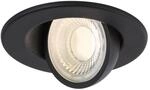Paulmann Led-einbauleuchte Zina 5/8 W &Oslash; 9 Cm Dimmbar Schwarz Matt Deckenlampen