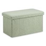 Relaxdays Sitzbank, Stauraum, Teddystoff, Faltbar, Gepolstert, Flur, Schlafzimmer,