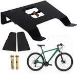 Relaxdays Fahrrad Wandhalterung, Ablage & Haken, 3in1 Radhalter, Bis 30 Kg, Hbt: