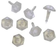 Faltenstecker Glasklar, 50 St&uuml;ck Vorhangschienen - Gardinia