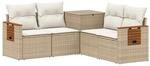 Sofa Set 5 Stk. Beige Und Cremewei&szlig; 179 X 179 X 85 Cm Vidaxl