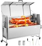 Vevor Lammgrill 38 W 60 Kg 132 Cm Drehspie&szlig; Spanferkelgrill Edelstahl Bbq F&uuml;r