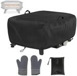 Pizzaofen Abdeckung 62x62x28cm Wasserdicht Mit Handschuhen