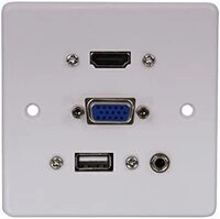 Lindy Wanddose Vga/hdmi/usb/3.5mm Stereo
