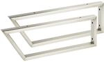 So-tech - 2 St&uuml;ck Waschtischkonsole Twk500 500 X 150 Mm Edelstahl Geb&uuml;rstet