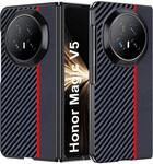 Honor Magic V5 H&uuml;lle Kohlefaser Sto&szlig;fest Wasserdicht Rot/schwarz