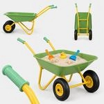 Relaxdays Schubkarre Kinder, Rutschfeste Griffe, Hbt: 43 X 74 X 36 Cm, Metall,