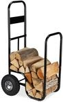 Kaminholzwagen, Brennholzwagen Aus Stahl, Mit 2 Luftreifen, Bis 60 Kg, Holztransport