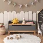 Spielzeugtruhe Malia, Grau/artisan, 107.2 X 50 Cm Mit Sitzfl&auml;che, Vitalispa