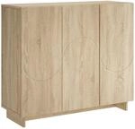 Vidaxl Sideboard Sonoma Oak 85.5 X 31 X 75 Cm Engineered Wood