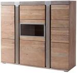 Highboard Akazie 160x45x142 Beige Lackiert Amsterdam 107