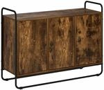 Vidaxl Sideboard Smoked Oak 102 X 35 X 75 Cm Engineered Wood