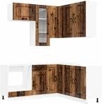 K&uuml;cheneinheit Kalmar 8 Stk. Altholz Holzwerkstoff Vidaxl