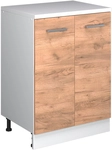 Erweiterungsschrank Rion, Goldkraft Eiche/wei&szlig;, 60 X 46 Cm Ohne Schr&auml;ge Mit 2