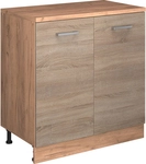 Erweiterungsschrank Rion, Sonoma/goldkraft Eiche, 80 X 46 Cm Ohne Schr&auml;ge Mit 2