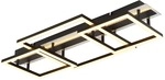 Deckenleuchte Deckenlampe Wohnzimmerlampe Led Schwarz Metall Rechteckig L 70 Cm