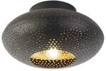 Smarte Deckenleuchte Schwarz Mit Gold 25 Cm Inkl. Wlan A60 - Radiance