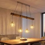Led Pendelleuchte H&auml;ngelampe Esszimmerlampe Gitter H&ouml;henverstellbar H 150 Cm
