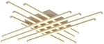 Led Deckenleuchte Deckenlampe Wohnzimmerlampe Schwenkbar Beige Metall L 71 Cm