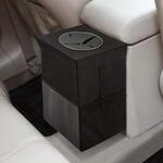 Auto M&uuml;lleimer Mit Deckel, Faltbar, 7l, Auslaufsicher, Mit Aufbewahrungstaschen