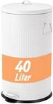 Relaxdays M&uuml;lleimer, 40 Liter, K&uuml;che, Entnehmbarer Inneneimer, Fu&szlig;pedal,