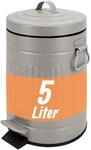 Relaxdays Kosmetikeimer, 5 Liter, Retro-design, Absenkautomatik, Entnehmbarer