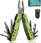 Multitool Survival Werkzeug Zange Multifunktionsmesser Camping Outdoor Gr&uuml;n