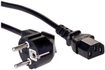Strom Anschlusskabel [1x Kaltger&auml;te-buchse C13 - 1x Schutzkontakt-stecker]...