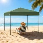 Faltpavillon 3x3m Gr&uuml;n Wasserdicht H&ouml;henverstellbar Mit Tragetasche