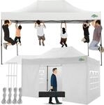 Faltpavillon 3x4,5m Wasserdicht Mit 4 Seitenw&auml;nden, Stabil, Winterfest