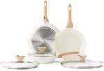 Keramikpfannen Set Mit Deckel 20/24/28 Cm, Antihaft Induktion, Pfas/pfoa Frei