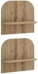 Wandregal 2 Stk. Artisan-eiche 41 X 13,5 X 37,5 Cm Vidaxl
