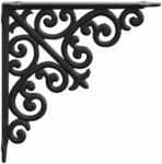 Vidaxl Wall Shelf Brackets 12 Pcs Black 14 X 14 X 3.5 Cm Steel