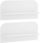 Vidaxl Wall Shelf 2 Pcs White 80.5 X 13.5 X 37.5 Cm Engineered Wood