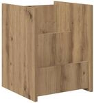 Vidaxl Magazine Rack Artisan Oak 35 X 35 X 45 Cm Engineered Wood