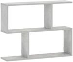 Vidaxl Wall Shelf Concrete Grey 72 X 17 X 55.5 Cm Engineered Wood