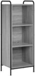 B&uuml;cherregal 55,5 X 33 X 174 Cm Holzwerkstoff Sonoma-grau Vidaxl