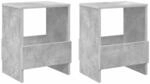 Vidaxl Magazine Rack 2 Pcs Concrete Grey 35 X 30 X 45 Cm