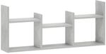 Vidaxl Wall Shelf Concrete Grey 97.5 X 17 X 40 Cm Engineered Wood
