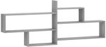 Wandregal Sonoma-grau 168.5 X 17 X 68 Cm Holzwerkstoff Vidaxl