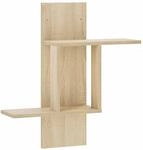 Vidaxl Wall Shelf Sonoma Oak 59 X 17 X 63 Cm Engineered Wood