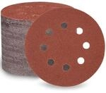 Schleifscheiben 125mm 120 K&ouml;rnung 100 St&uuml;ck Mit Klett Und 8 Loch...