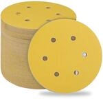 Schleifpapier 150mm Klett 180 K&ouml;rnung 6 Loch F&uuml;r Exzenterschleifer 50 St&uuml;ck