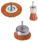 B&uuml;rsten-set 3-teilig Nylon Ersatzakkus & Aufs&auml;tze - Wolfcraft